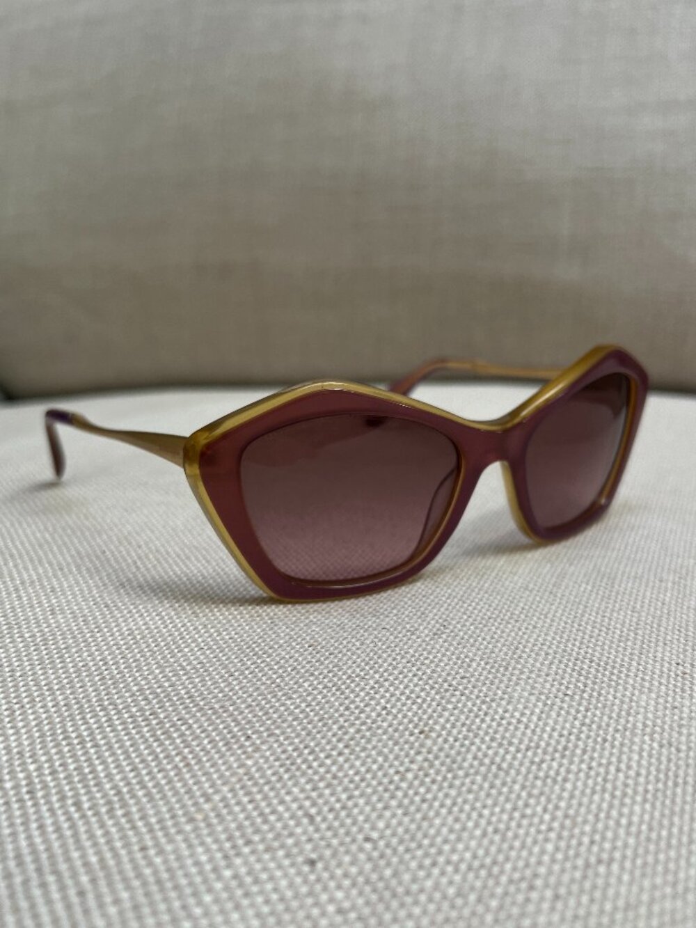 Miu Miu Sunglasses SMU 02O MA9 Women Purple Tan, Purple Gradient Lane